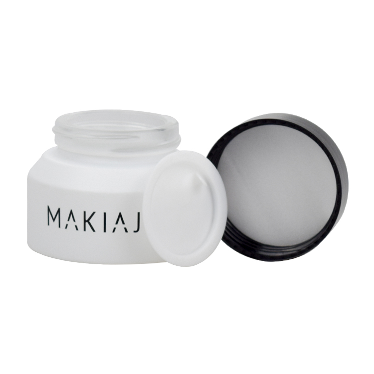 15g 30g 50g 100g skin care white matte glass jar for face cream