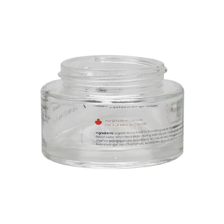 15g 30g 50g 100g wholesale cosmetic glass cream jar with natural bamboo wood lid