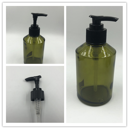 15g 30g 50g 15ml 30ml 100ml 125ml 200ml green glass slant shoulder bottle with dropper and pump and spray cap