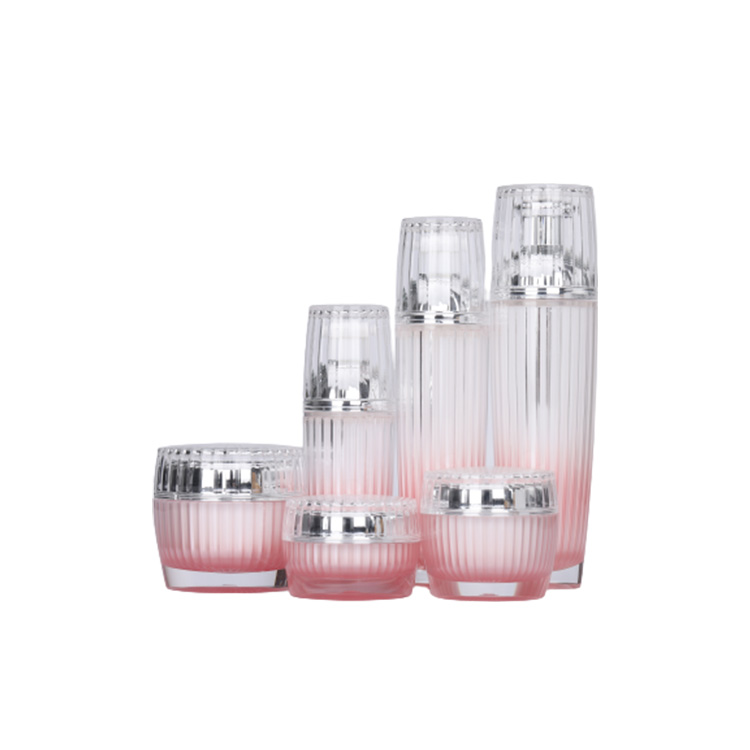 15g 30g 50g 20ml 40ml 100ml Luxury Cosmetic Bottles And Jars Pink Acrylic Jar