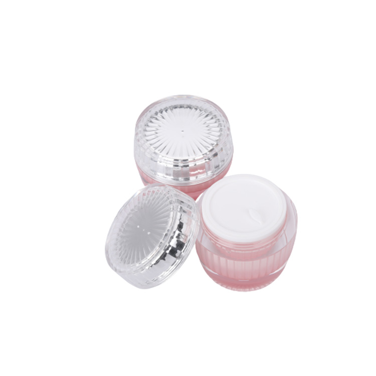 15g 30g 50g 20ml 40ml 100ml Luxury Cosmetic Bottles And Jars Pink Acrylic Jar