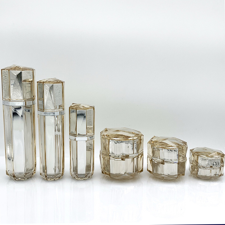 15g 30g 50g 30ml 50ml 100ml luxury acrylic packaging cosmetic serum lotion bottle and jar set