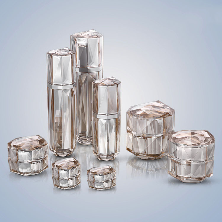 15g 30g 50g 30ml 50ml 100ml luxury acrylic packaging cosmetic serum lotion bottle and jar set