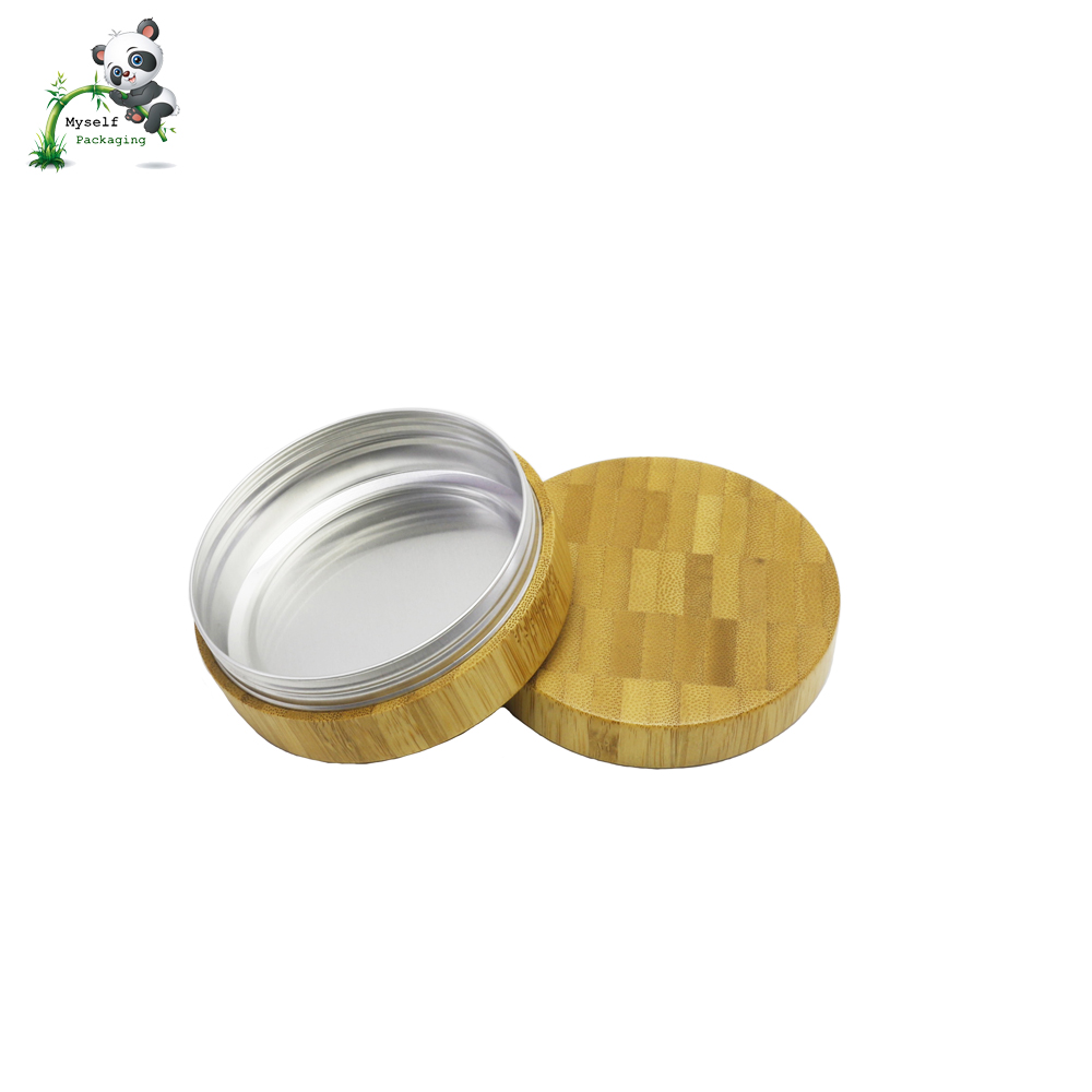 15g 30g 50g 60g 100g 150g 200g cosmetic natural bamboo jar aluminum innerBP-026T