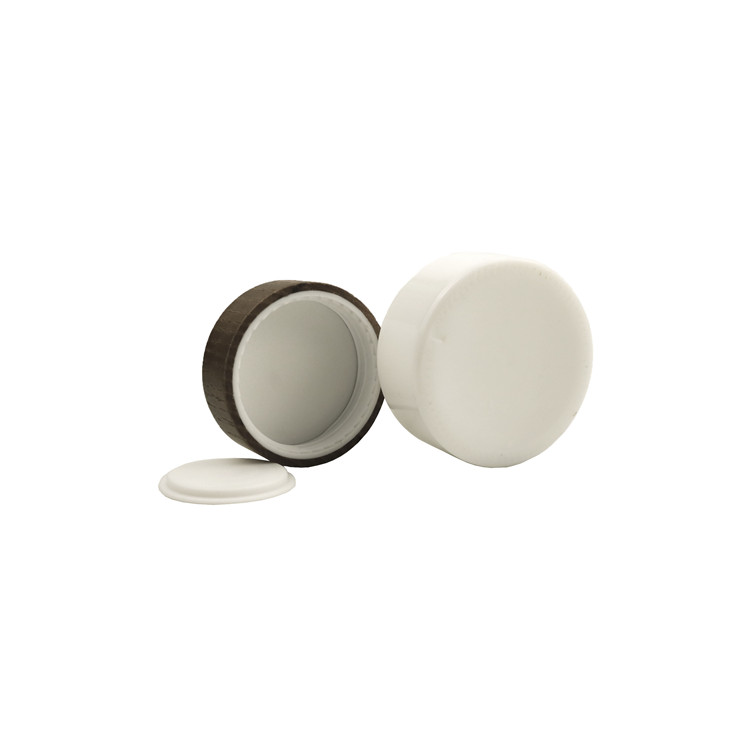 15g 30g 50g 60g 100g 1oz 2oz 3oz cosmetic package modern design porcelain white ceramic jar with bamboo wooden screw cap lid