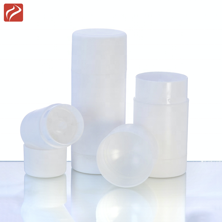 15g 30g 50g 75g bottom filling matte black AS material deodorant stick container/cream stick bottle