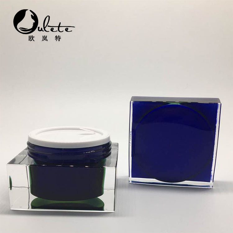 15g 30g 50g 75g with ABS cap square empty acrylic cosmetic jar