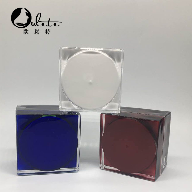 15g 30g 50g 75g with ABS cap square empty acrylic cosmetic jar
