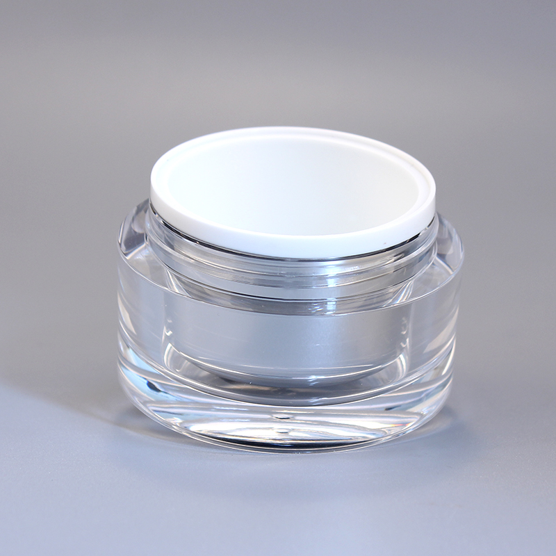 15g 30g 50g 80g Cylinder acrylic jars containers for cosmetics cream gel