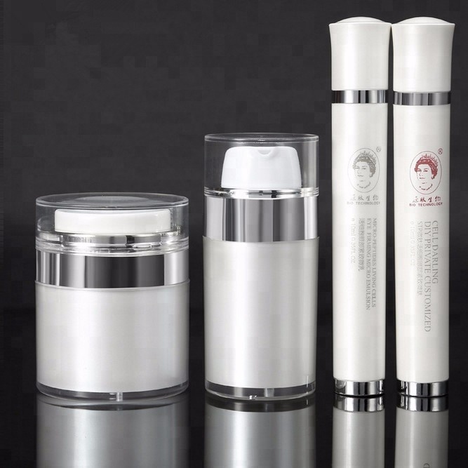 15g 30g 50g 80g round acrylic empty plastic airless lotion cream jar for cosmetics packaging container