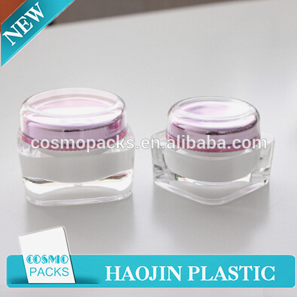 15g 30g 50g 80g round acrylic empty plastic airless lotion cream jar for cosmetics packaging container