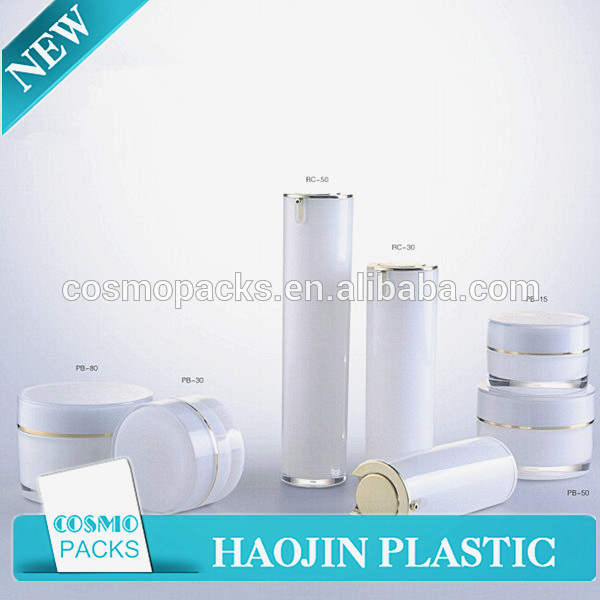 15g 30g 50g 80g round acrylic empty plastic airless lotion cream jar for cosmetics packaging container