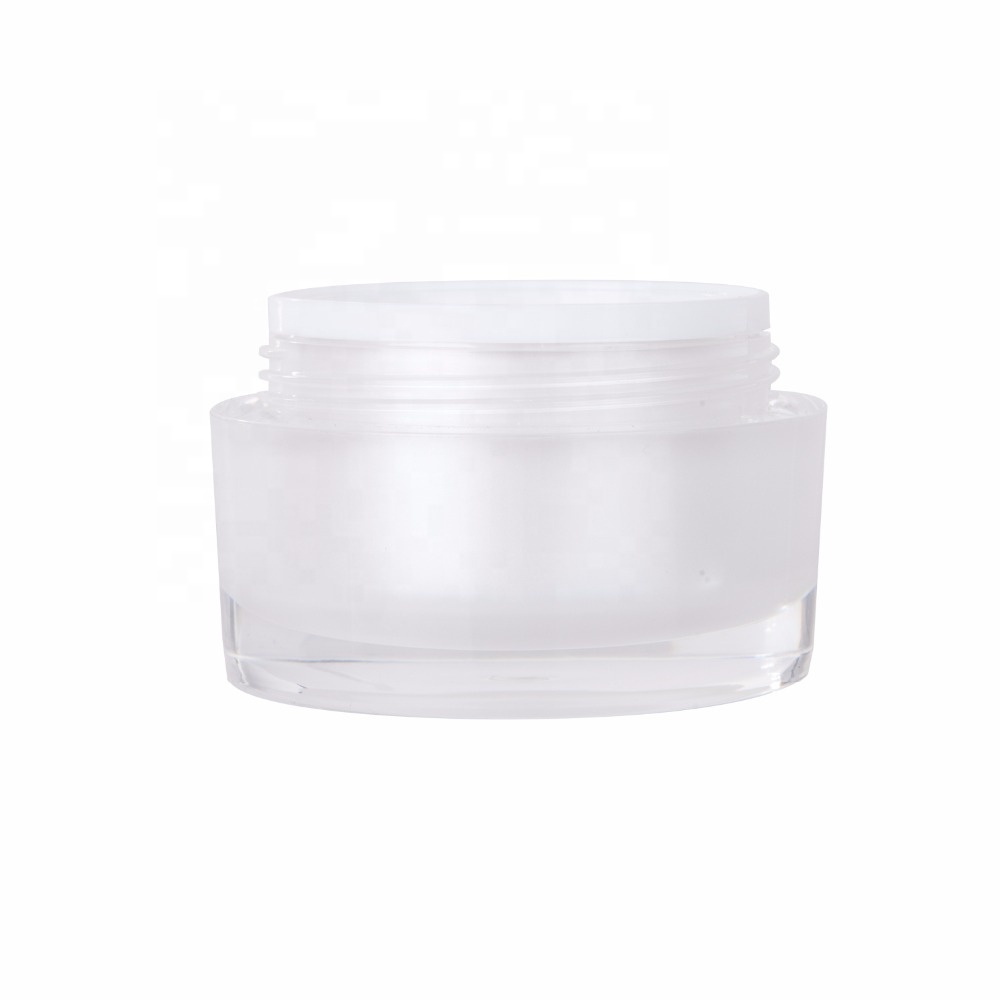 15g 30g 50g Acrylic Cosmetic Containers With Bamboo Lid Manufacturers Bamboo Jars For Cream