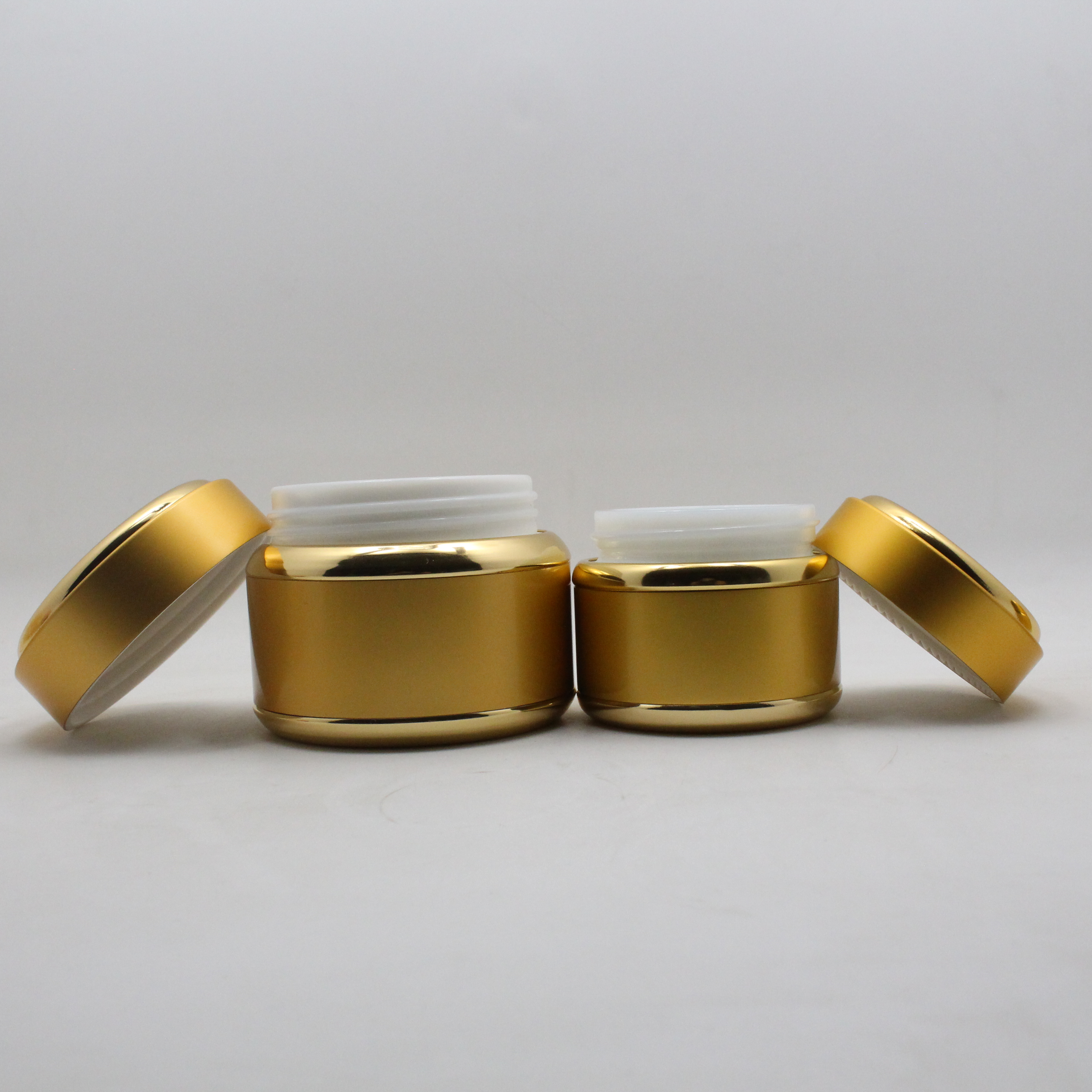 15g 30g 50g Aluminium empty cream unique lotion silver cosmetic luxury packaging jar emballage cosmetique