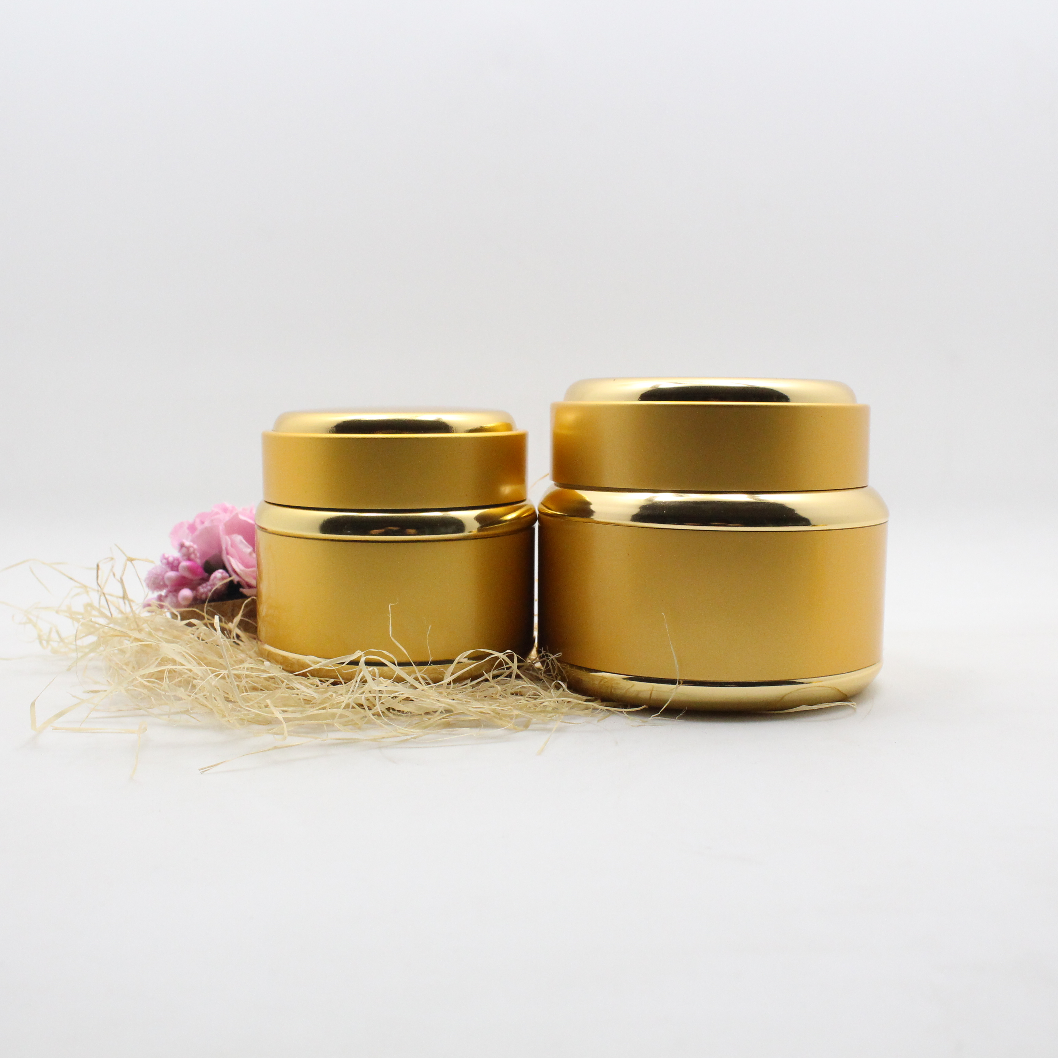 15g 30g 50g Aluminium empty cream unique lotion silver cosmetic luxury packaging jar emballage cosmetique