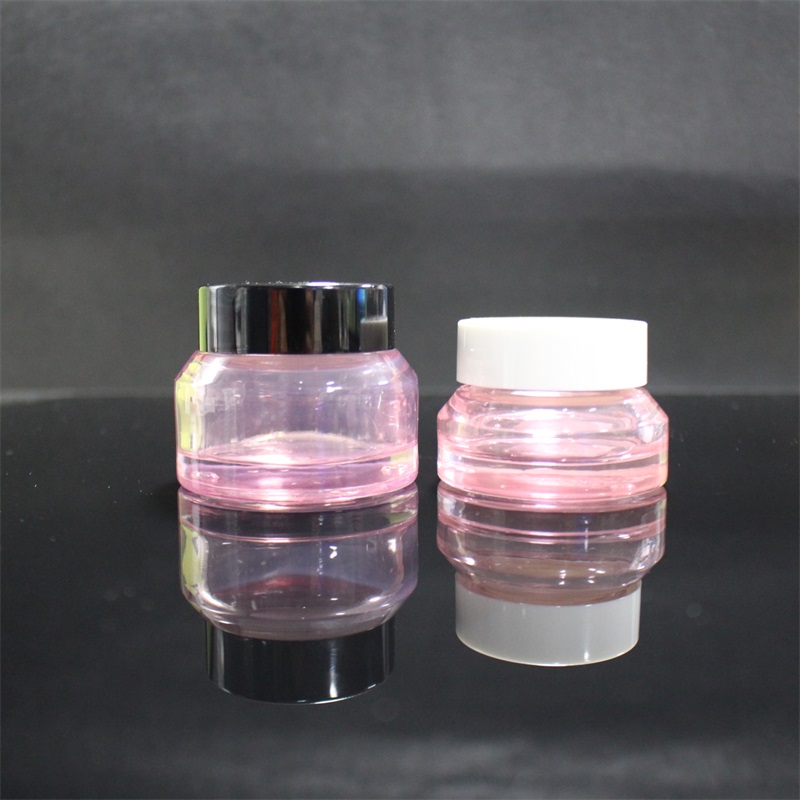 15g 30g 50g Amber oblique shoulder glass cream jar cosmetic packaging container with lid