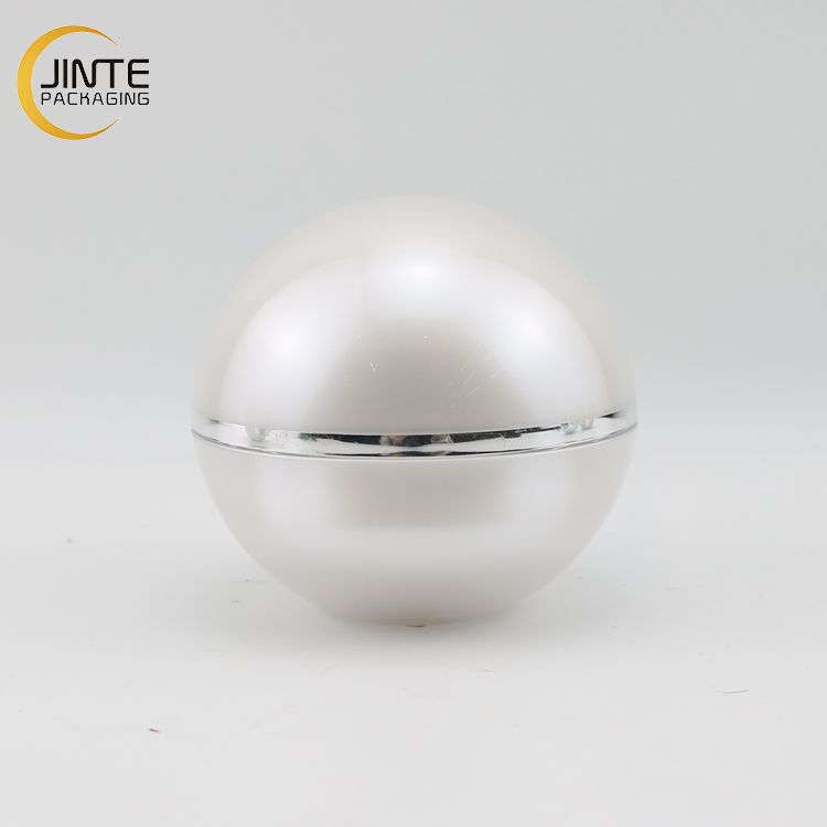 15g 30g 50g Ball Shape Plastic Cosmetic Container Acrylic Cream Jar