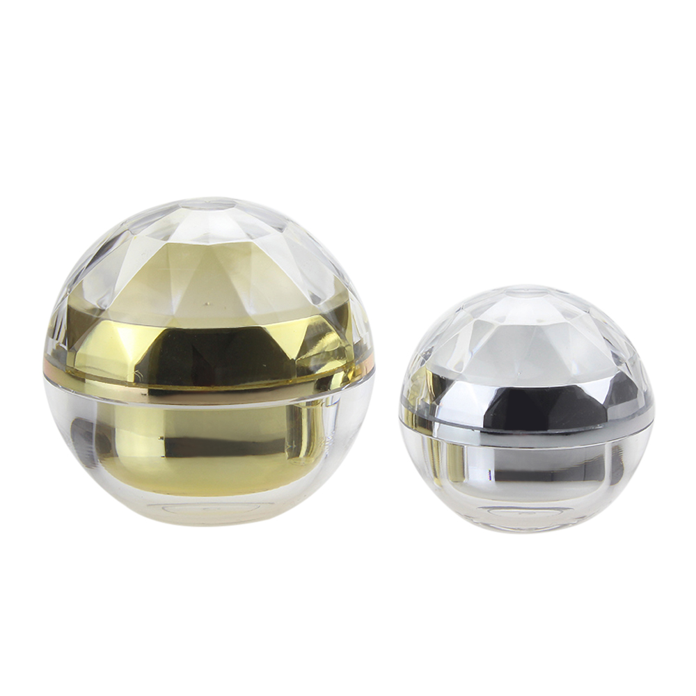 15g,30g,50g Fish scales cover bright gold and silver acrylic packaging cans,cosmetic packaging in small quantities