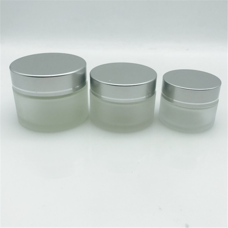 15g 30g 50g Frosted glass cosmetics makeup packaging jar for lotion face cream