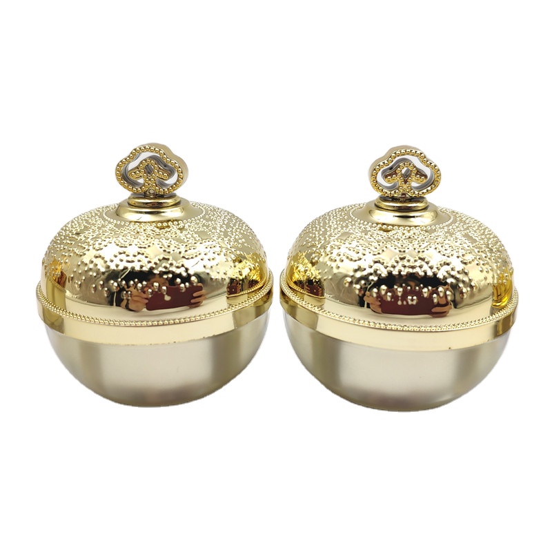 15g 30g 50g Gold luxury acrylic cream jar shiny crown shaped cosmetic jar