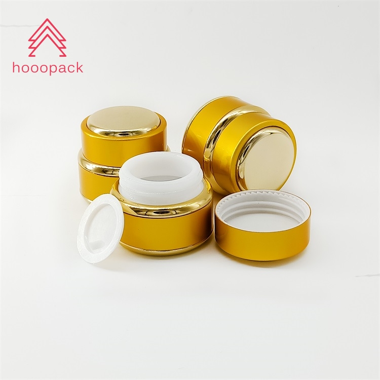 15g 30g 50g Hot Sale Cosmetic Packaging Cream Aluminum Jar with Inner Side Glass Small Container for Creams