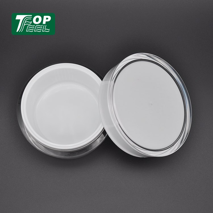 15g 30g 50g Luxury Acrylic Cosmetic Jars Plastic Clear Recycled Acrylic Jars for Cosmetics