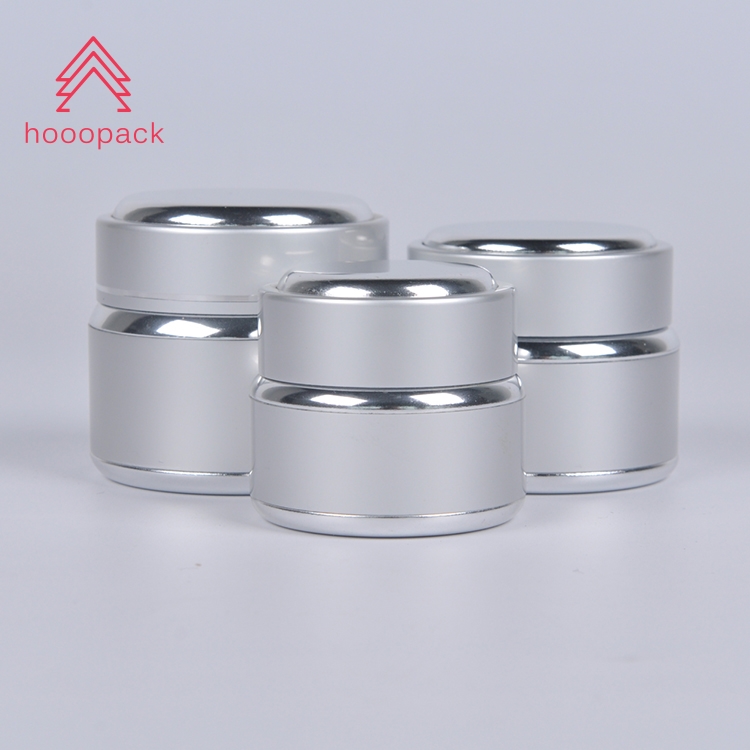 15g 30g 50g Mini Screw Top Metal Aluminum Round Cosmetic Glass Jars for Creams and Lotions with Lids Containers