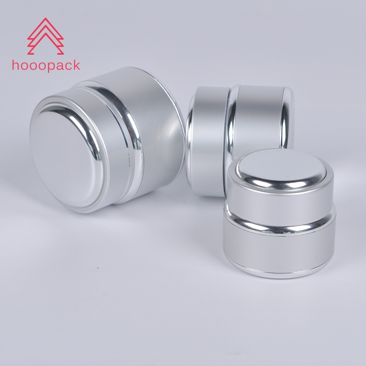 15g 30g 50g Mini Screw Top Metal Aluminum Round Cosmetic Glass Jars for Creams and Lotions with Lids Containers