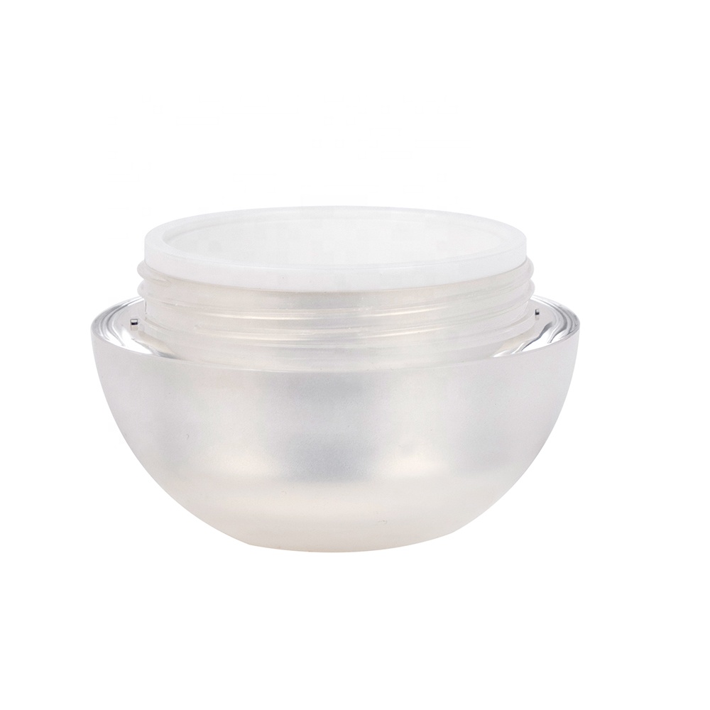 15g 30g 50g New Design Double Wall Acrylic Cosmetic Ball Shape Cream Jar