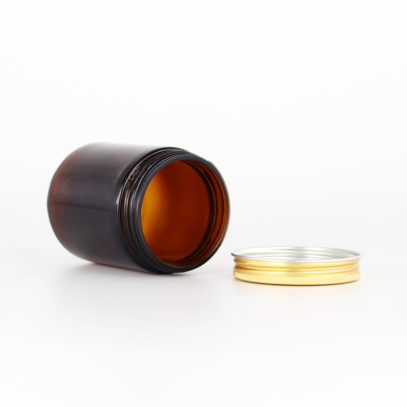 15g 30g 50g OEM Package Cosmetics Brown/ amber Empty Glass Cream Jars