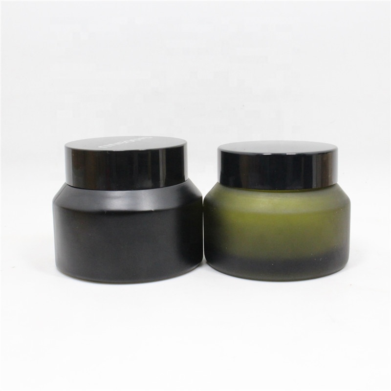 15g 30g 50g Oblique Shoulder Thick Glass Cream Cosmetics Empty Jar For Face Cream Containers Packaging