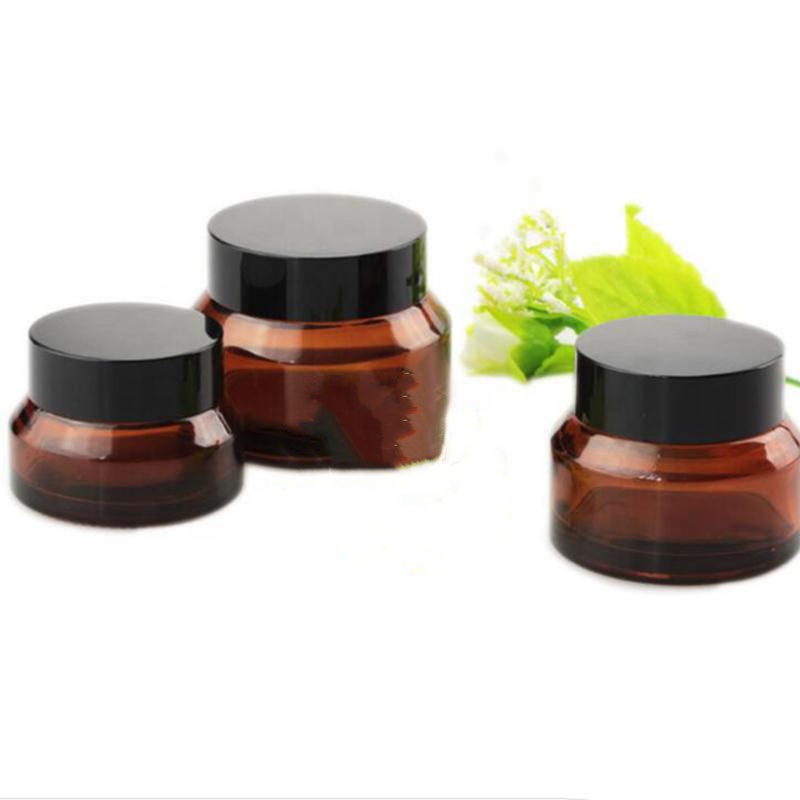 15g 30g 50g Oblique Shoulder Thick Glass Cream Cosmetics Empty Jar For Face Cream Containers Packaging