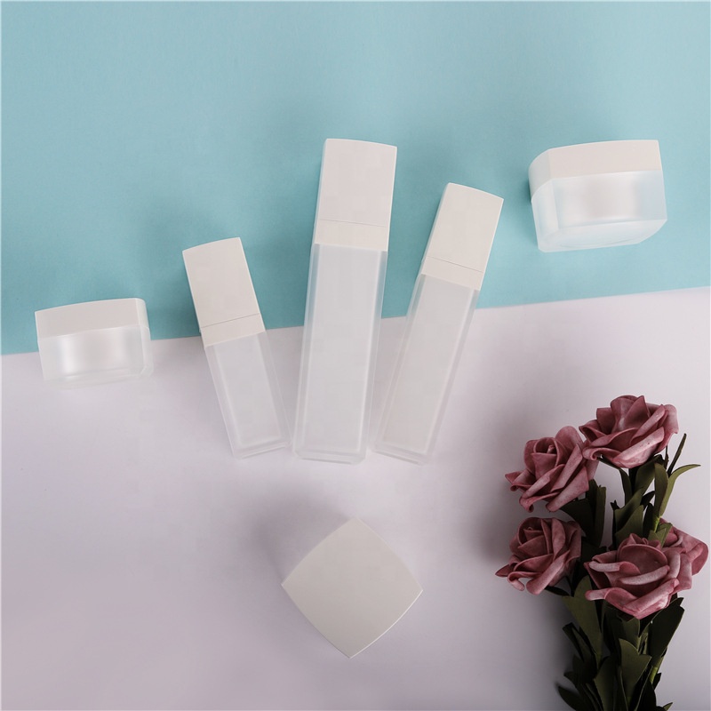 15g 30g 50g Plastic face eye cream containers acrylic jar 1 oz 50ml 100ml scrub lotion container packaging bottles for cosmetic