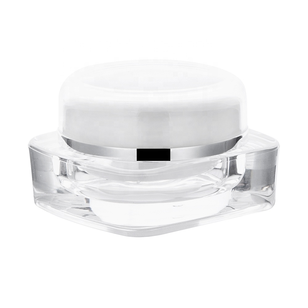 15g 30g 50g Square Acrylic Cosmetics Jar skin care container good quality