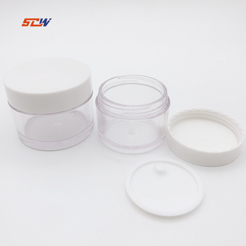15g 30g 50g Straight Barrel Small Bottle Box Skin Care Products Round Plastic Empty Bottle