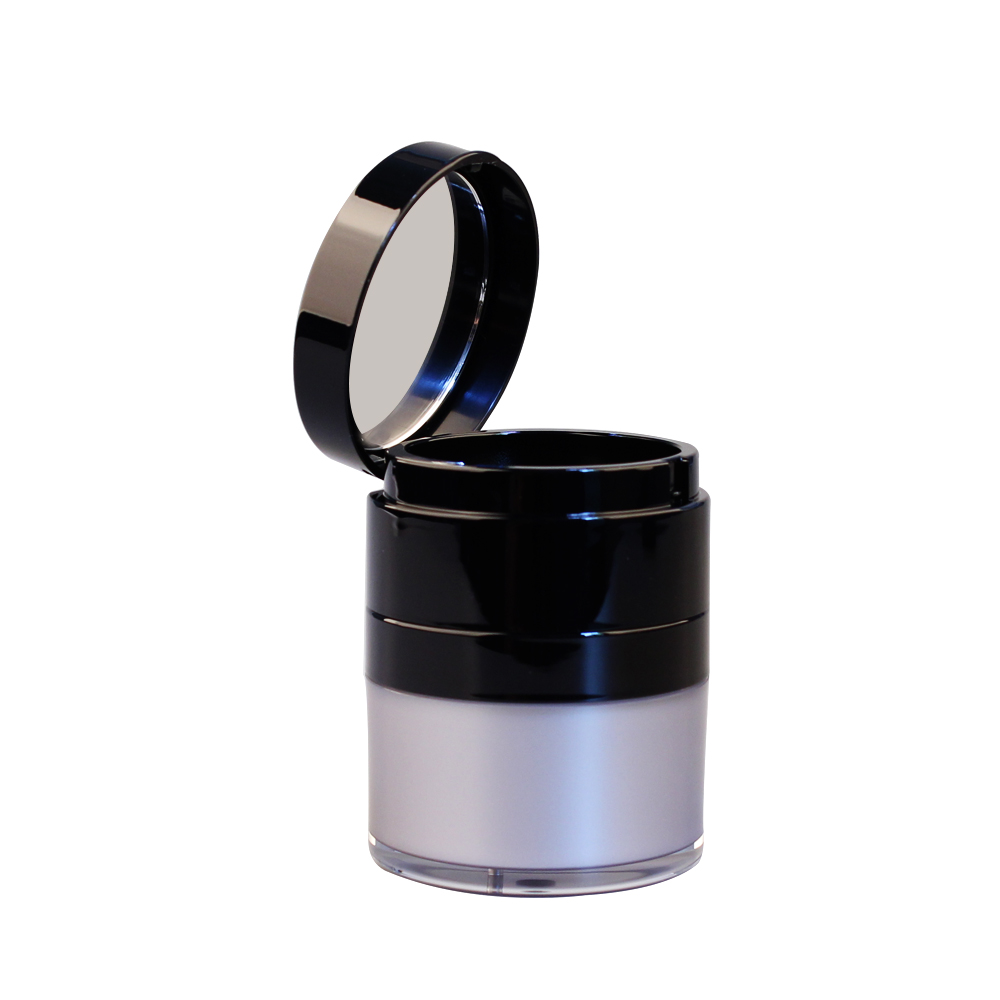 15g 30g 50g Vacuum Round White Acrylic Airless Cosmetic Jar with Pump