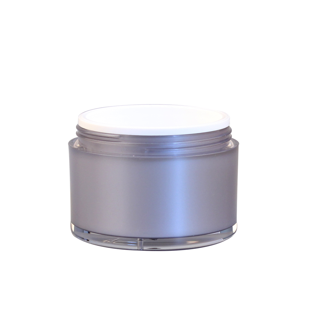 15g 30g 50g Vacuum Round White Acrylic Airless Cosmetic Jar with Pump
