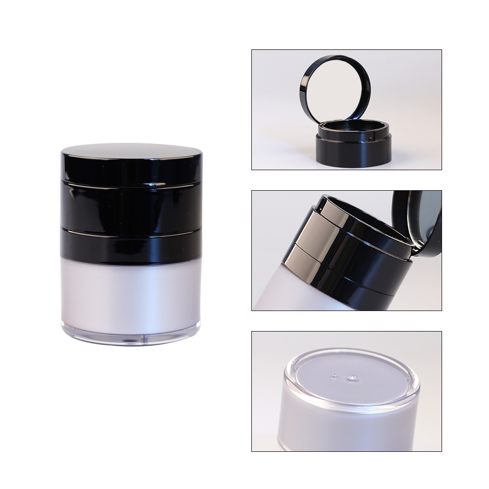 15g 30g 50g Vacuum Round White Acrylic Airless Cosmetic Jar with Pump