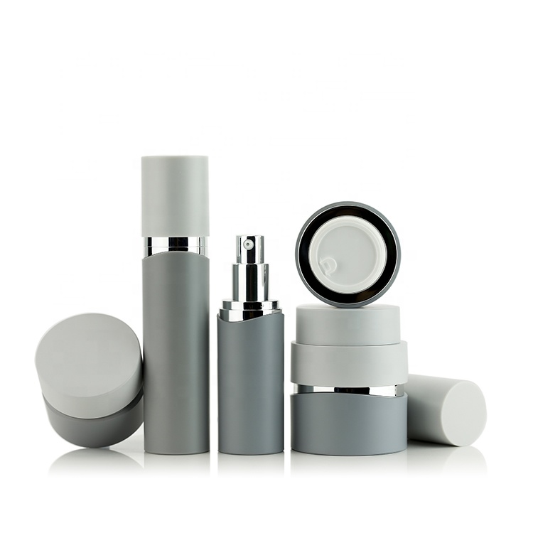 15g 30g 50g Wansheng Cosmetic Customized Acrylic Plastic BLACK Cream Jar W-SY