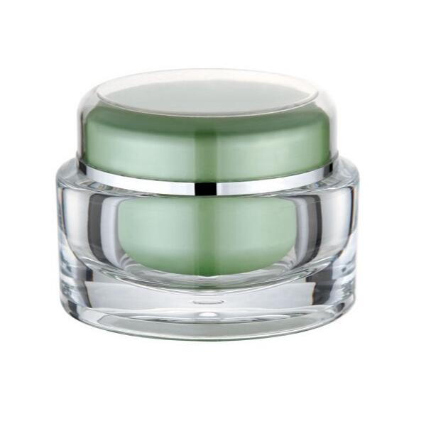 15g 30g 50g Wholesale Cosmetic Cream Container Acrylic Oval Cosmetic Eye Cream Jar