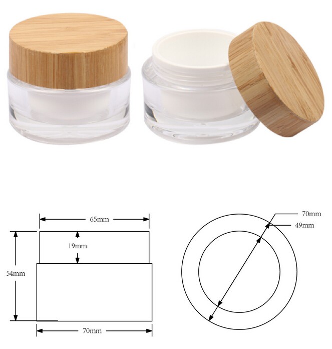 15g 30g 50g amber cosmetic container empty glass cream jar