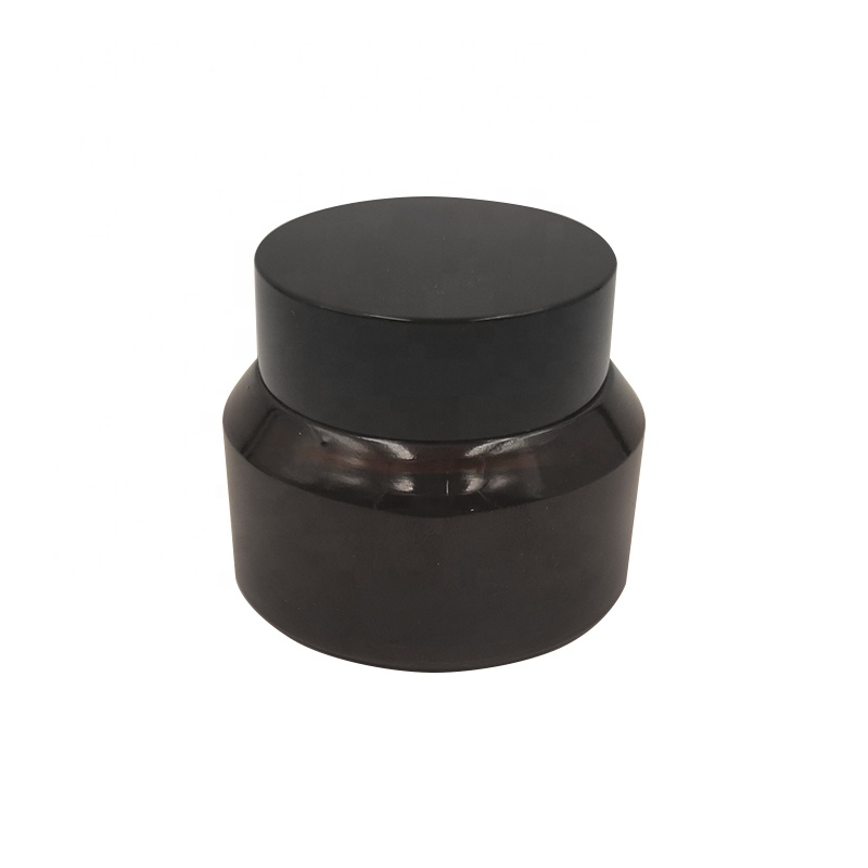 15g 30g 50g amber green blue small cosmetic containers and packing sloping shoulder glass cream jars