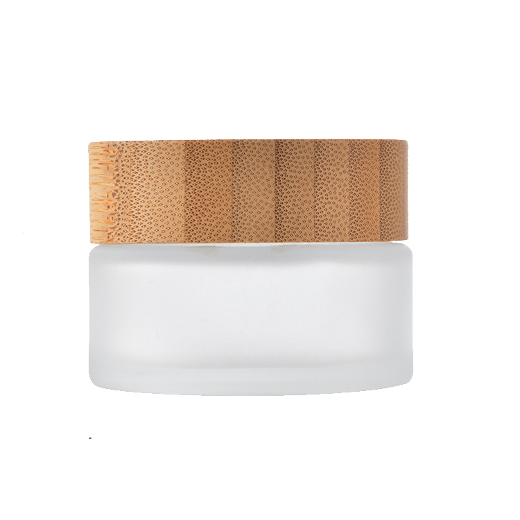 15g 30g 50g bamboo lid glass jar cream glass jar bamboo stock supplier