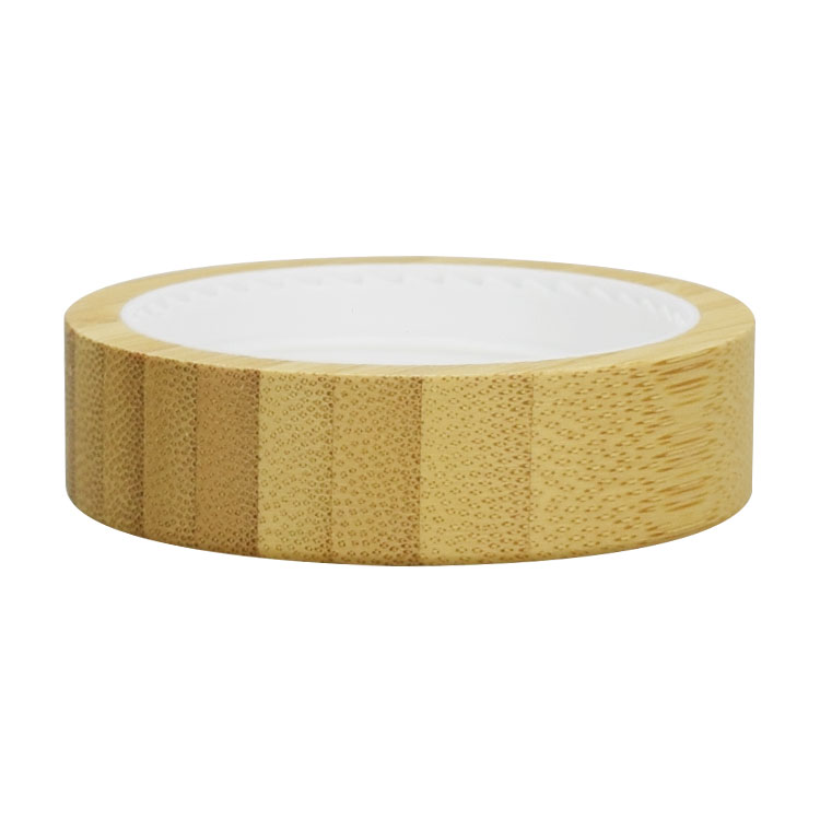 15g 30g 50g custom color cosmetic skincare cream jar with natural bamboo cap