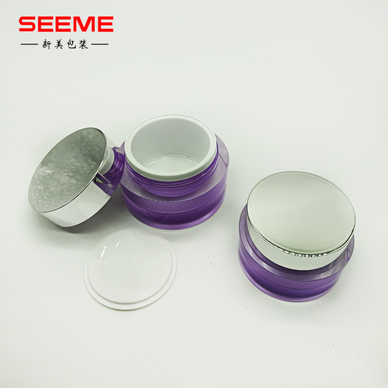 15g 30g 50g empty cosmetic jar acrylic cream new straight round bottle