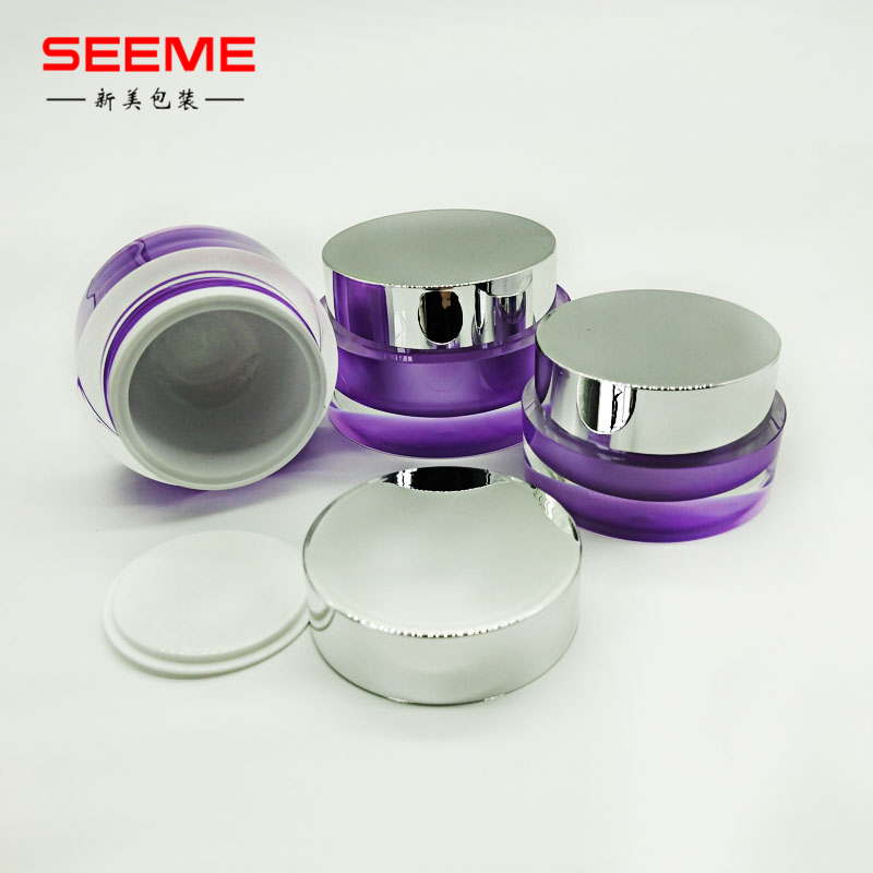 15g 30g 50g empty cosmetic jar acrylic cream new straight round bottle