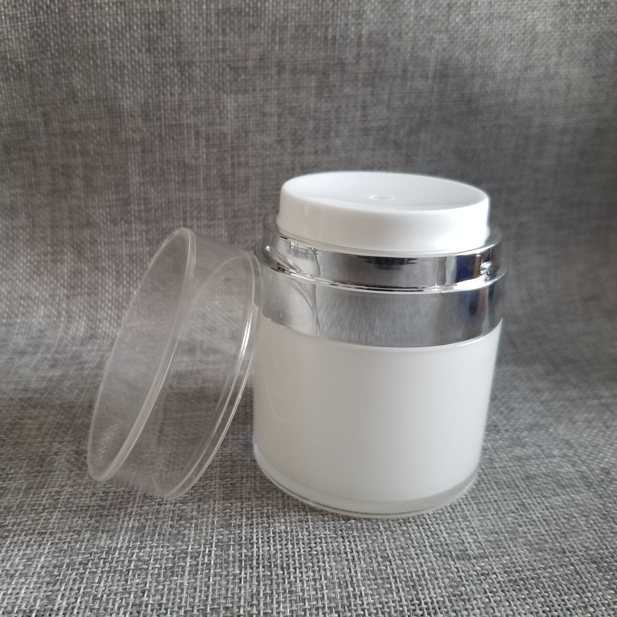 15g 30g 50g empty cosmetic packing acrylic airless pump cream jar