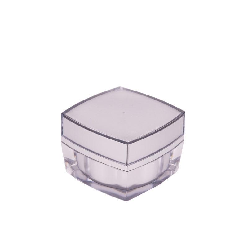 15g 30g 50g empty silver gold luxury cream jar acrylic square jar