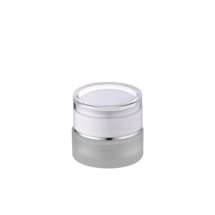 15g 30g 50g frosted glass jar empty cosmetic glass jar for cream and lotion