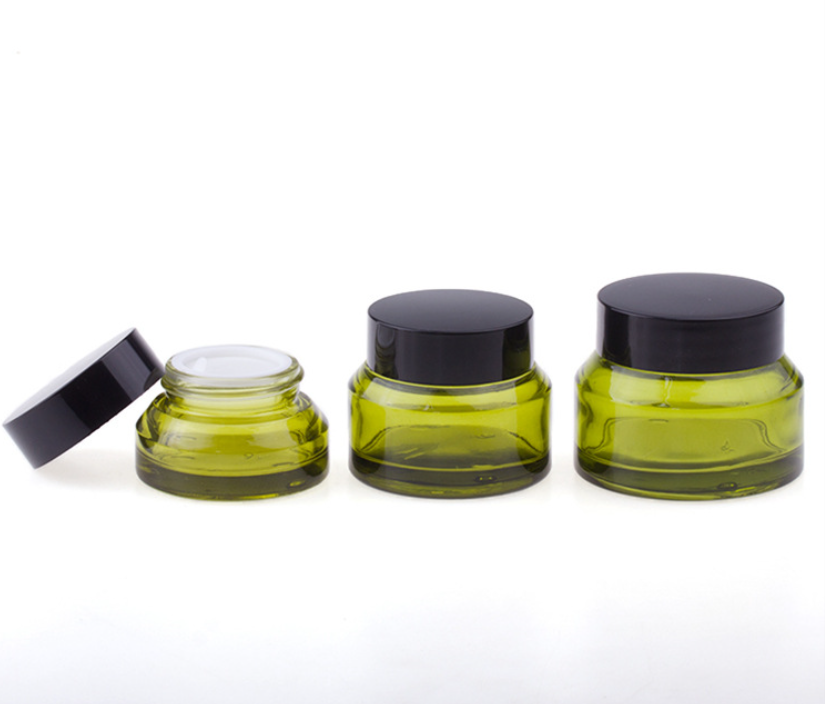 15g 30g 50g glass cream jar with screw lid lotion cream container for sugar scrub,body butter,lip gloss, powder,balm